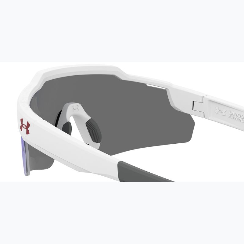 Under Armour Levelup Jr S3 matt weiß blau/blau Multilayer-Sonnenbrille für Kinder 6