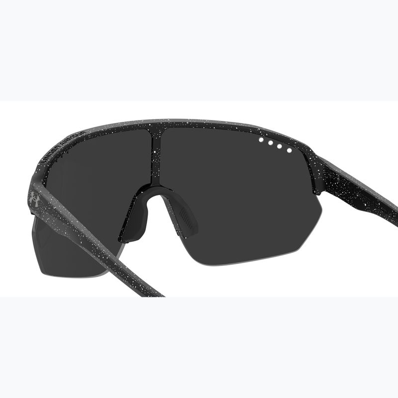 Under Armour Gamedat II/G S3 Muster schwarz-weiß/silberne Spiegel-Sonnenbrille 6