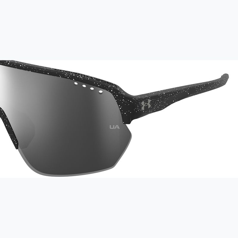 Under Armour Gamedat II/G S3 Muster schwarz-weiß/silberne Spiegel-Sonnenbrille 7