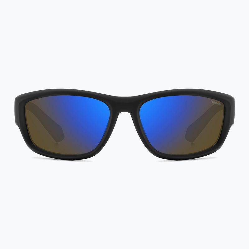 Polaroid PLD 2166/S mattschwarz blau/blau verspiegelt polarisierte Herren-Sonnenbrille 3