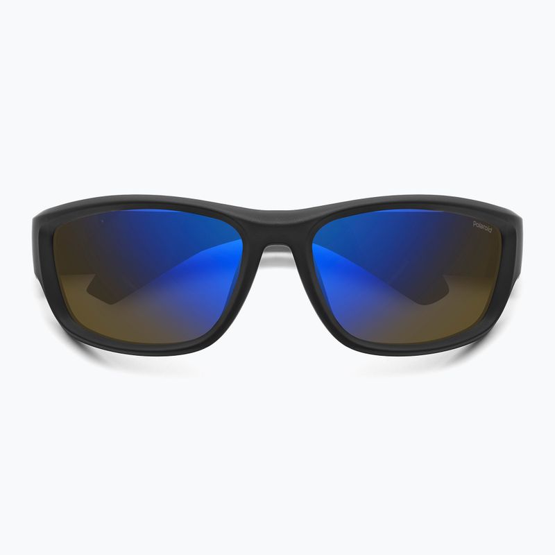 Polaroid PLD 2166/S mattschwarz blau/blau verspiegelt polarisierte Herren-Sonnenbrille 4