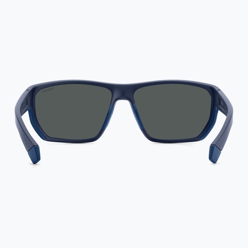 Polaroid PLD 7057/S matt blau/blauer Spiegel polarisierte Herren-Sonnenbrille 4