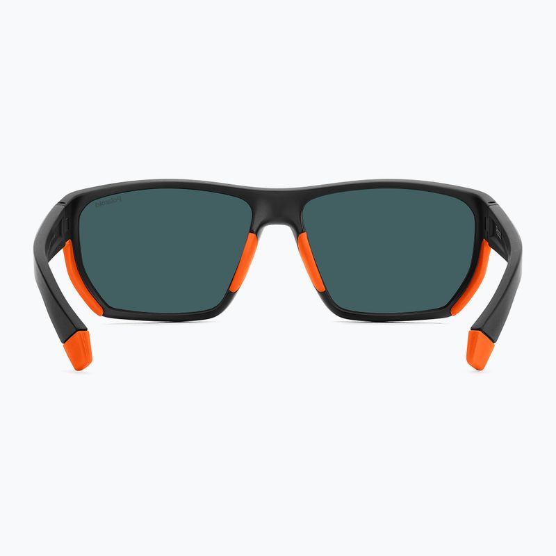 Polaroid PLD 7057/S mattschwarze orange/rote mehrschichtige polarisierte Herren-Sonnenbrille 5