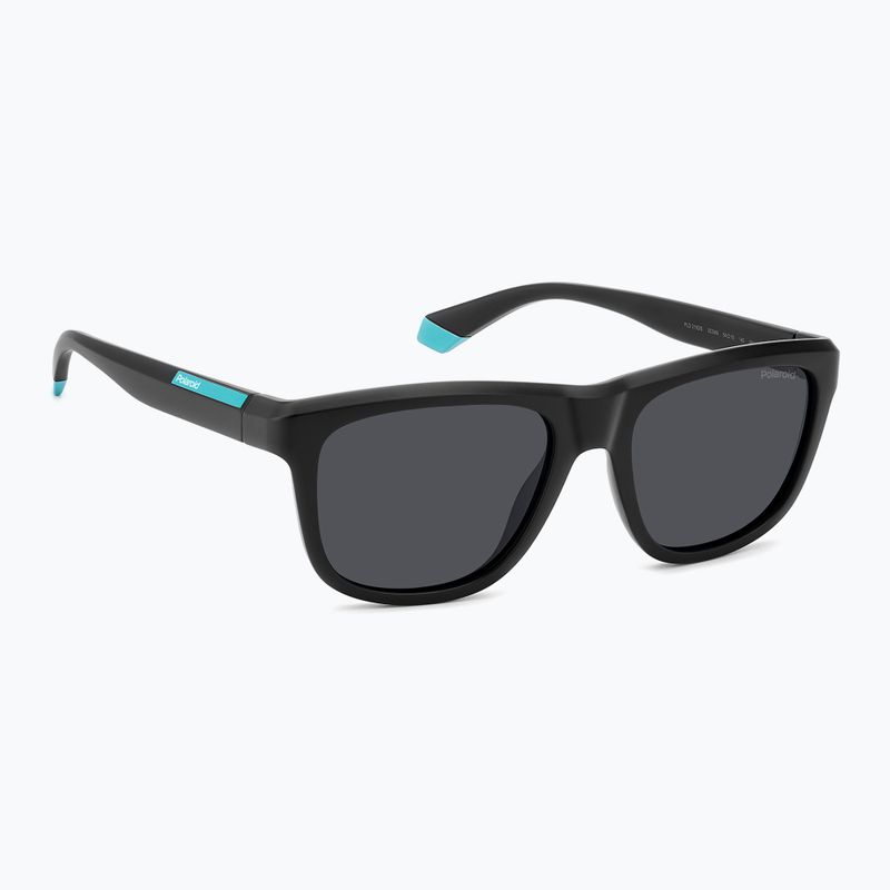 Polaroid PLD 2163/S mattschwarz/grau polarisierte Sonnenbrille