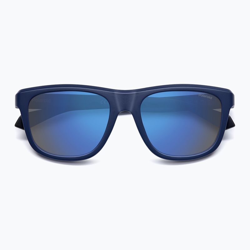 Polaroid PLD 2163/S matt blau/blau verspiegelt polarisierte Sonnenbrille 4