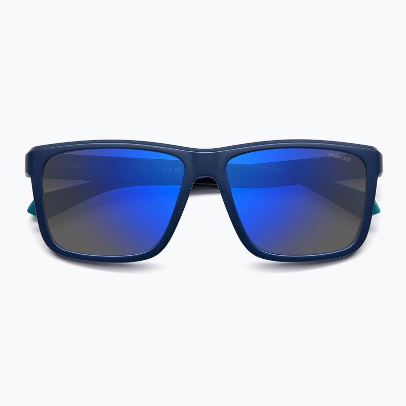 Polaroid PLD 2164/S matt blau/blauer Spiegel polarisierte Herren-Sonnenbrille 4