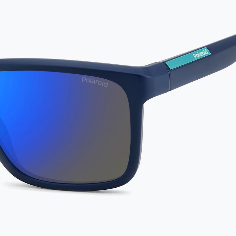 Polaroid PLD 2164/S matt blau/blauer Spiegel polarisierte Herren-Sonnenbrille 6