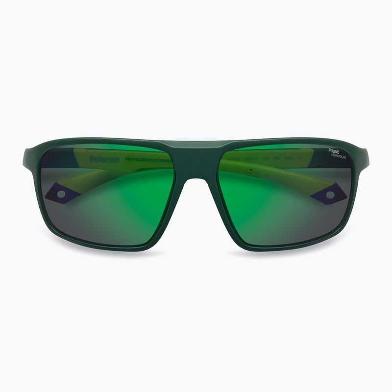 Polaroid PLD 7058/S Herren-Sonnenbrille, mattgrün/grüner Spiegel, polarisiert, hoher Kontrast 4