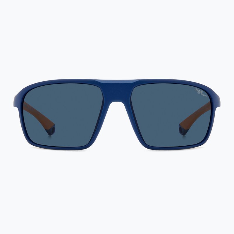 Polaroid PLD 7058/S matte blau/blaue polarisierte Herren-Sonnenbrille mit hohem Kontrast 3