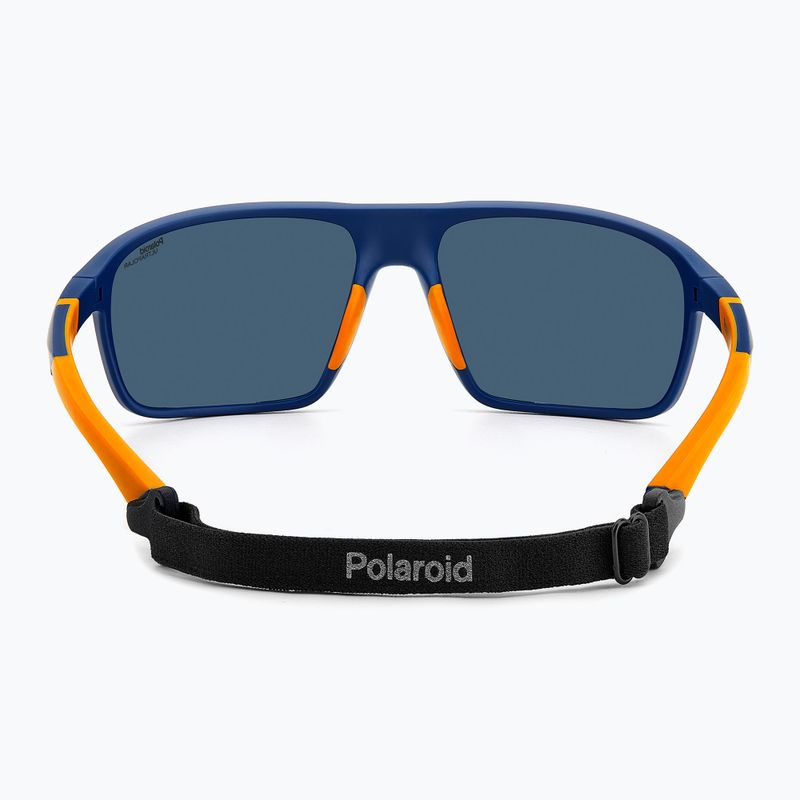 Polaroid PLD 7058/S matte blau/blaue polarisierte Herren-Sonnenbrille mit hohem Kontrast 5