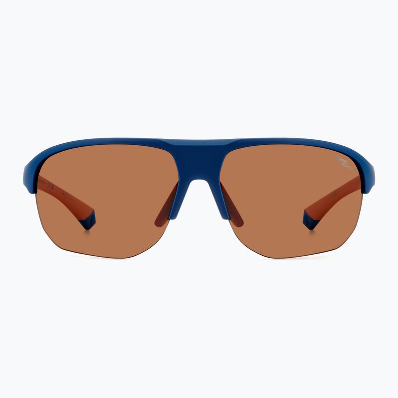 Polaroid PLD 7059/S Herren Sonnenbrille matt blau orange/braun polarisiert mit hohem Kontrast 2