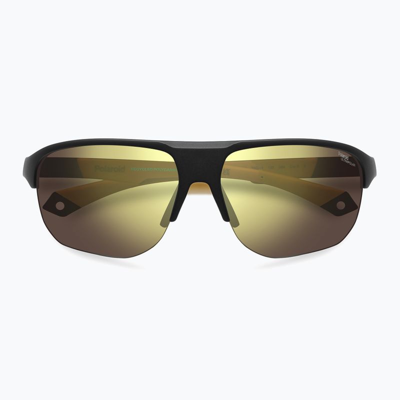 Polaroid PLD 7059/S Herren Sonnenbrille mattschwarz gelb/gold polarisiert mit hohem Kontrast 3