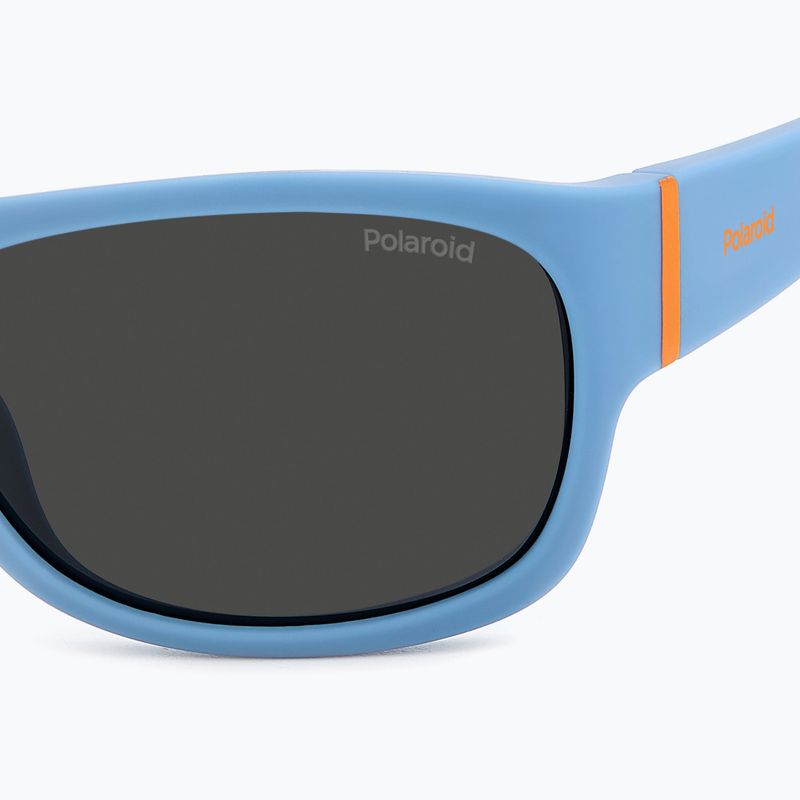 Polaroid PLD 8064/S azurblaue/graue polarisierte Kindersonnenbrille 5