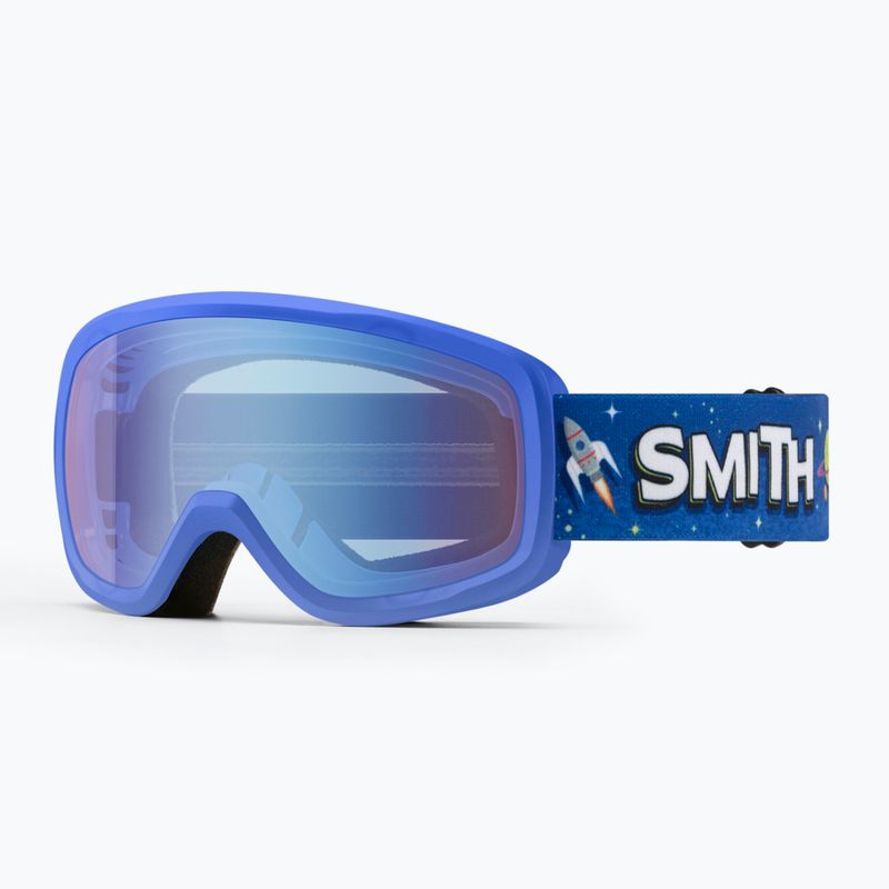 Skibrille Smith Snowday Jr supernova rockets/blue sensor mirror 5