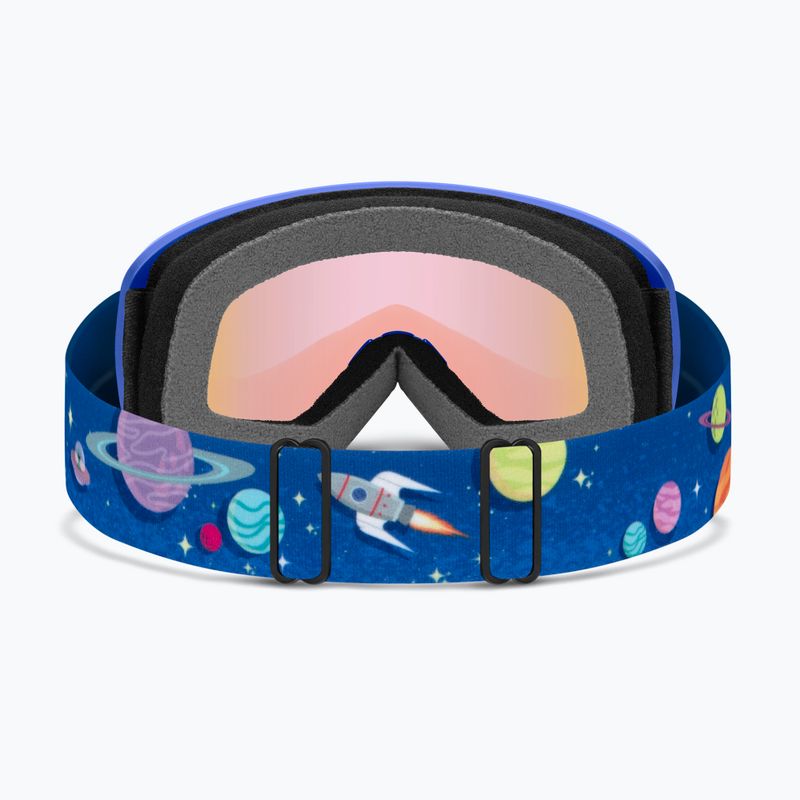 Skibrille Smith Snowday Jr supernova rockets/blue sensor mirror 7