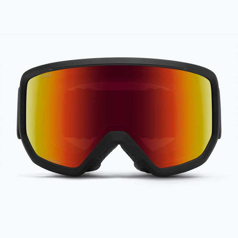 Skibrille Smith Transfer black/red sol-x mirror 2