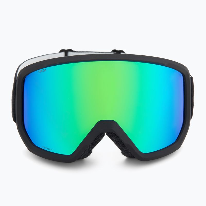 Skibrille Smith Transfer black/green sol-x mirror 2