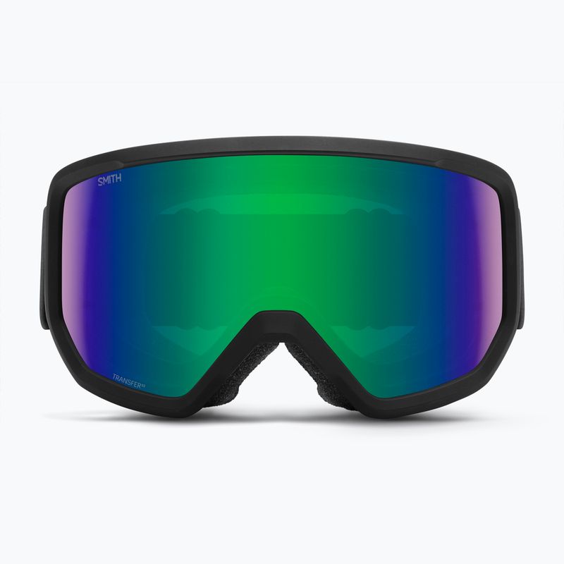Skibrille Smith Transfer black/green sol-x mirror 2