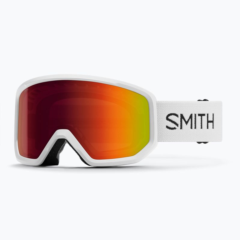 Skibrille Smith Transfer white/red sol-x mirror 5
