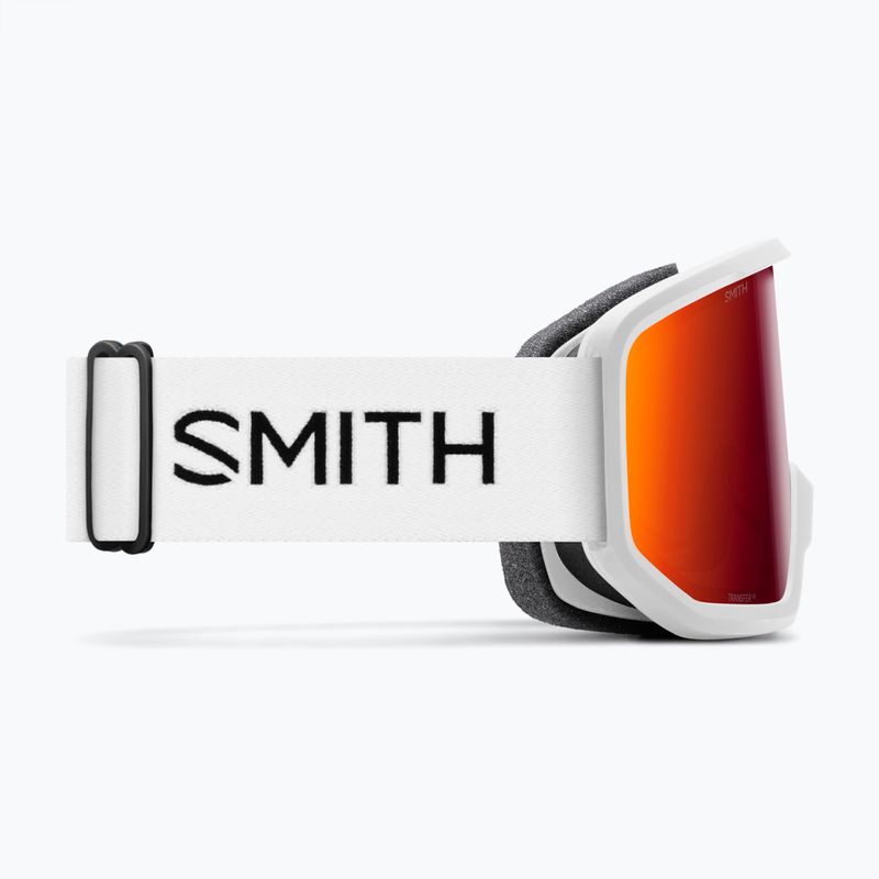 Skibrille Smith Transfer white/red sol-x mirror 8