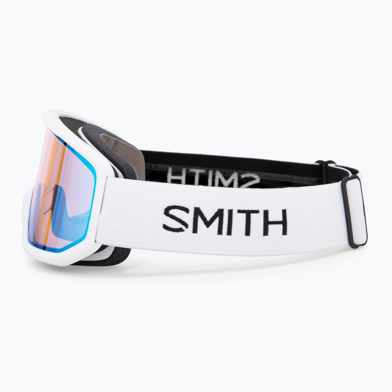 Skibrille Smith Transfer white/blue sensor mirror 4