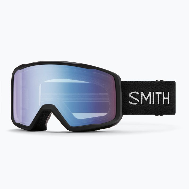 Skibrille Smith Tribute black/blue sensor mirror
