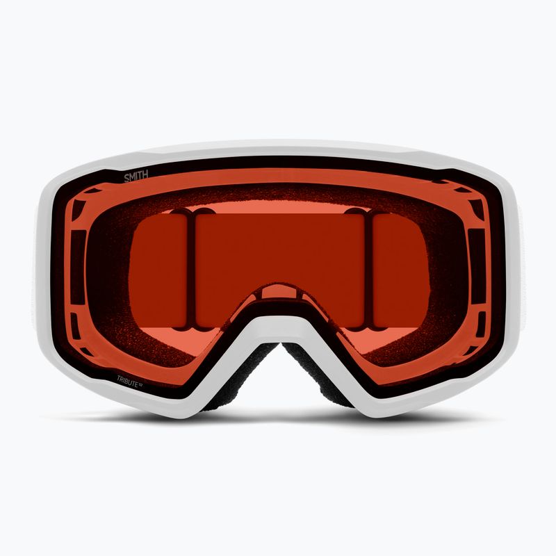 Skibrille Smith Tribute S2 white/rc36 rose copper antifog 3