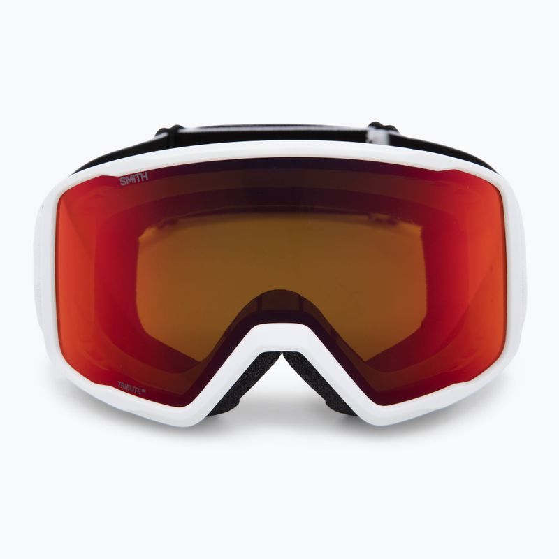 Skibrille Smith Tribute white/red sol-x mirror 2