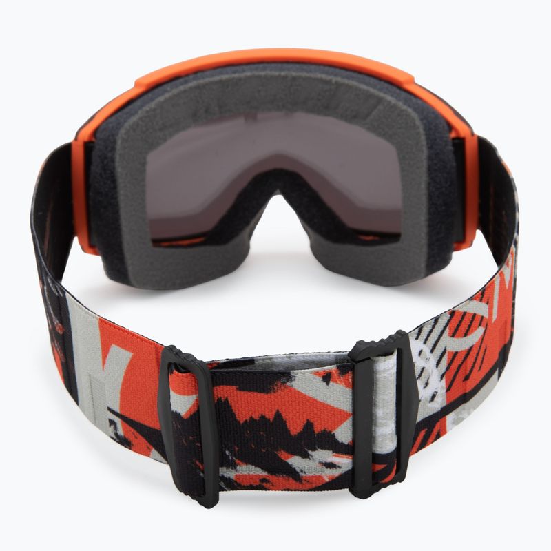 Skibrille Smith Squad cinder chop up/chrp sun black gold mirror/clear 4