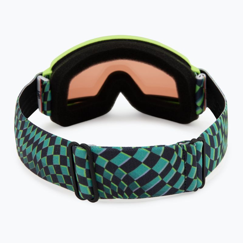 Kinder-Skibrille Smith Rascal Jr electric lime left turn/rc36 3