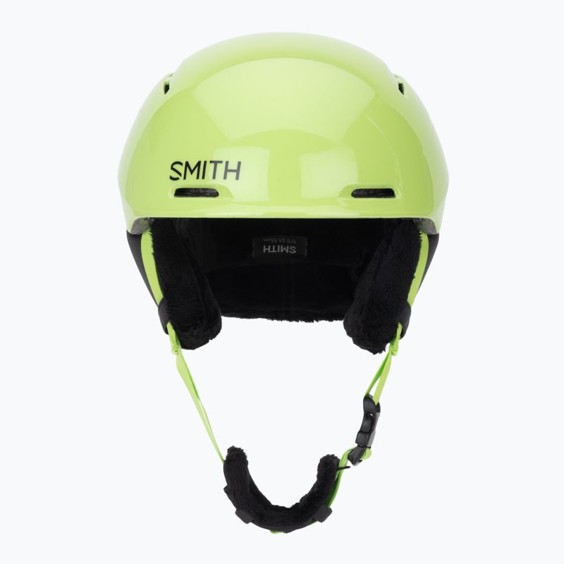 Kinder-Skihelm Smith Glide Jr Mips electric lime 2