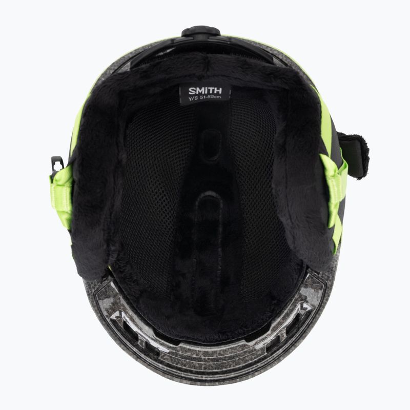 Kinder-Skihelm Smith Glide Jr Mips electric lime 5