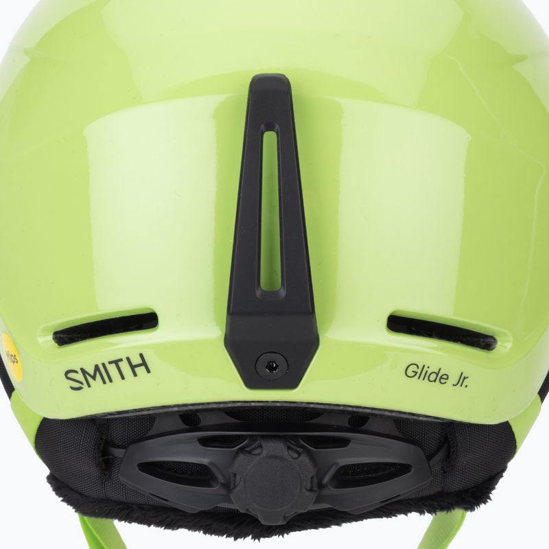 Kinder-Skihelm Smith Glide Jr Mips electric lime 9