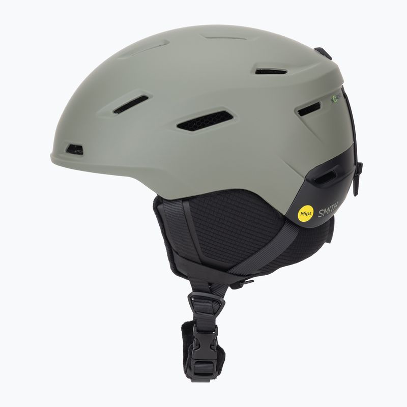 Skihelm Smith Descend MIPS matte fatigue green/black 3