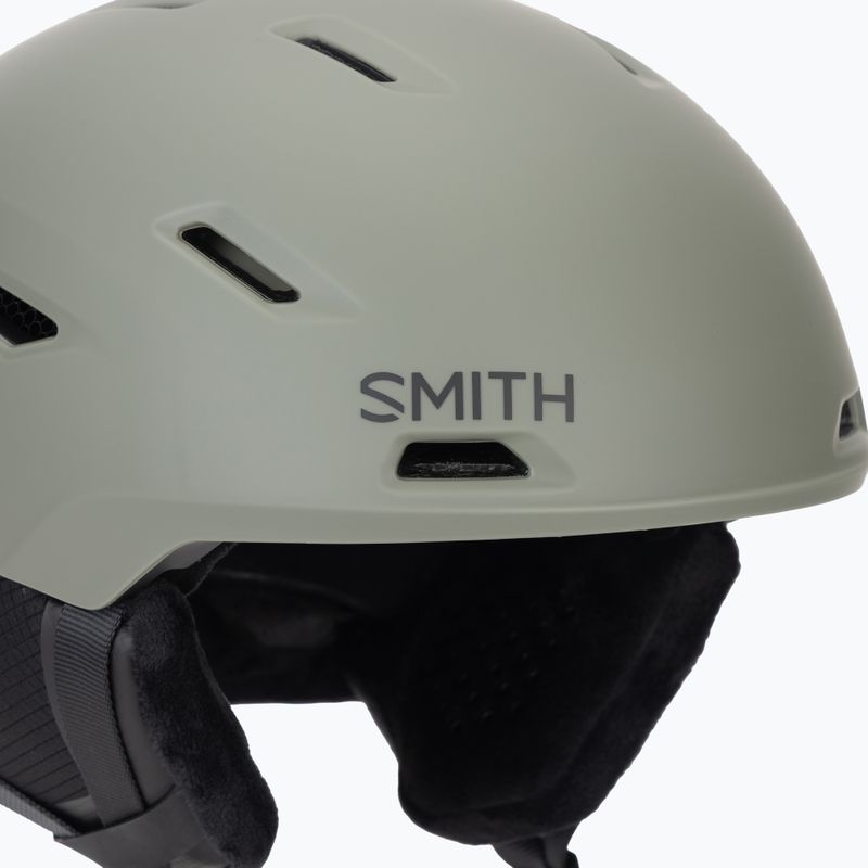 Skihelm Smith Descend MIPS matte fatigue green/black 7