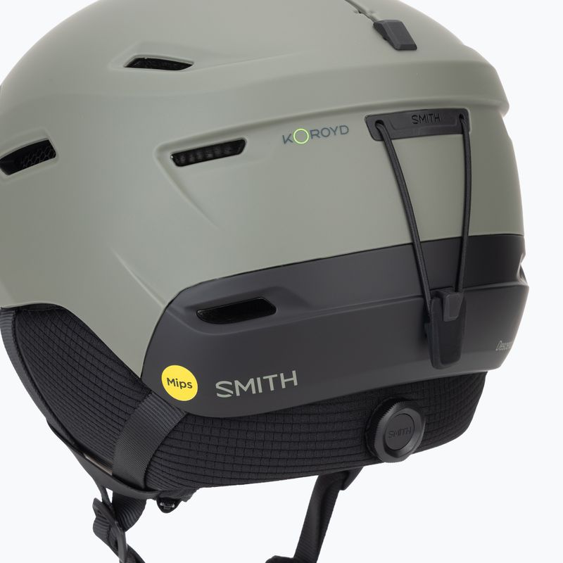 Skihelm Smith Descend MIPS matte fatigue green/black 8