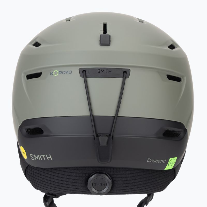 Skihelm Smith Descend MIPS matte fatigue green/black 9