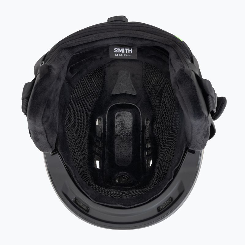 Skihelm Smith Descend matte black 5