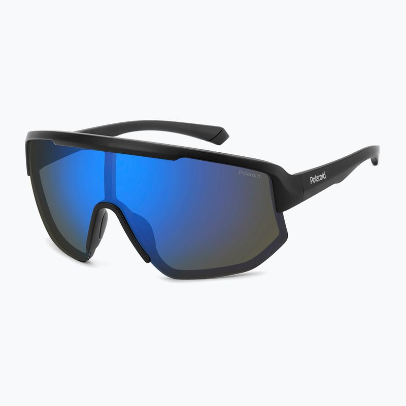 Sonnenbrille Polaroid PLD 7047/S matte black blue/blue mirror polarized 2