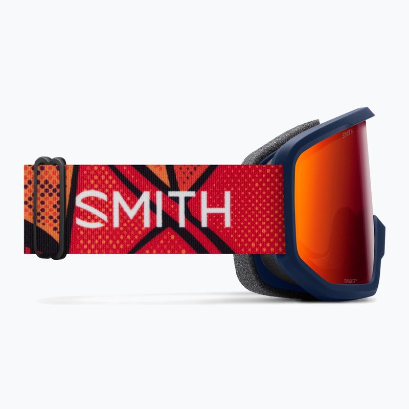 Skibrille Smith Transfer S3 midnight geo alpine/red solx mirror antifog 4