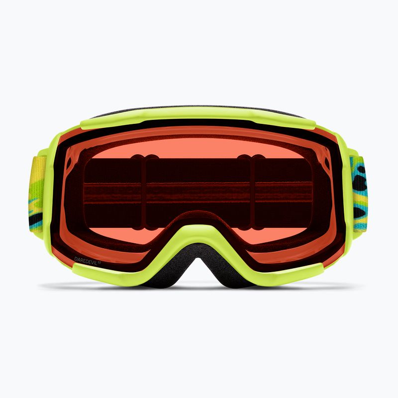 Kinder-Skibrille Smith Daredevil S3 electric lime slime/green solx mirror antifog 3