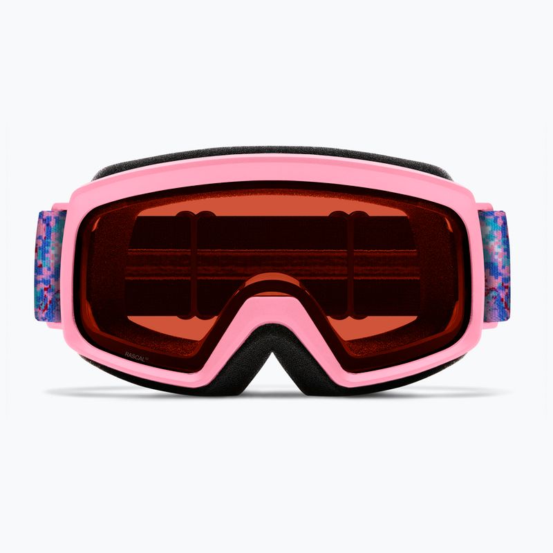 Kinder-Skibrille Smith Rascal Jr S2 bright pink lofi butterfly/rose copper antifog 3