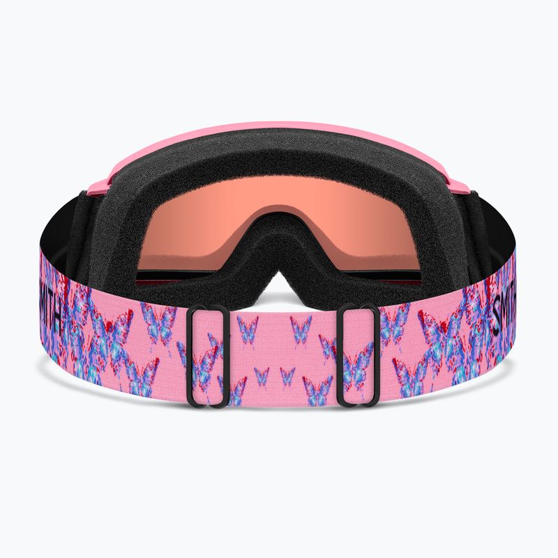 Kinder-Skibrille Smith Rascal Jr S2 bright pink lofi butterfly/rose copper antifog 4