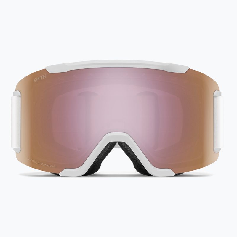Skibrille Smith Squad S2 white vapor/chromapop everyday rose gold mirror 2