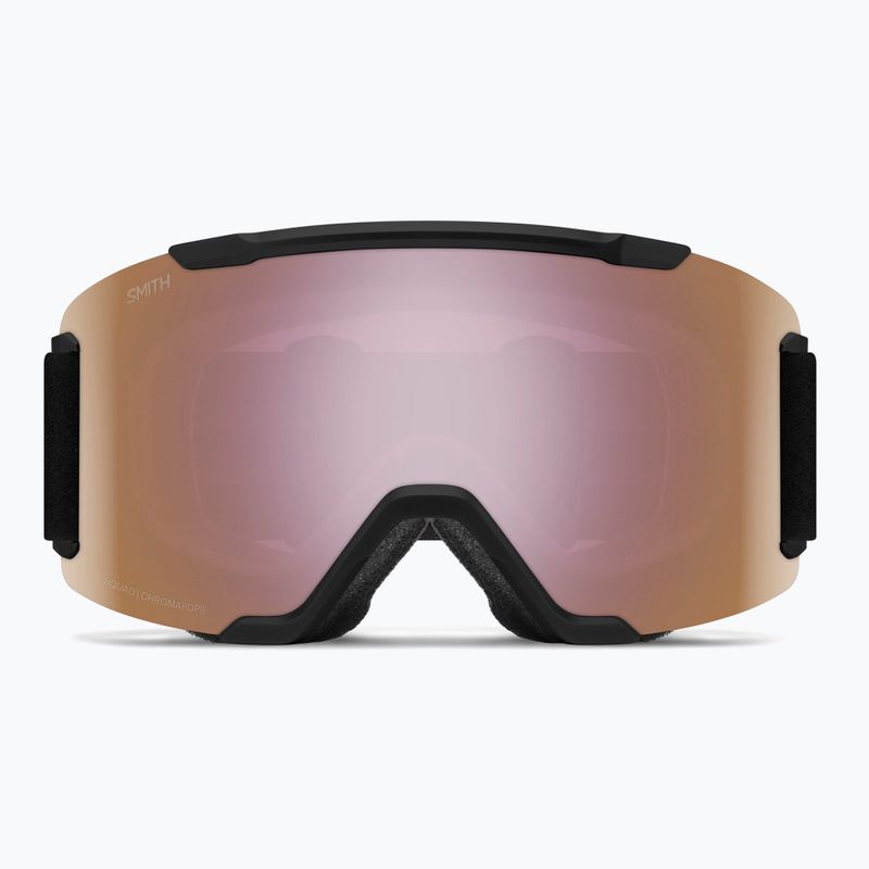 Skibrille Smith Squad S2 black/chromapop everyday rose gold mirror 2