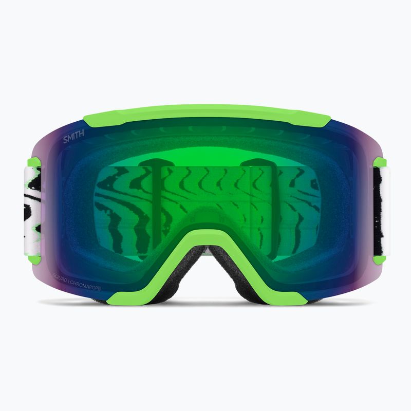 Skibrille Smith Squad S2 slime static shag/chromapop everyday green mirror 2