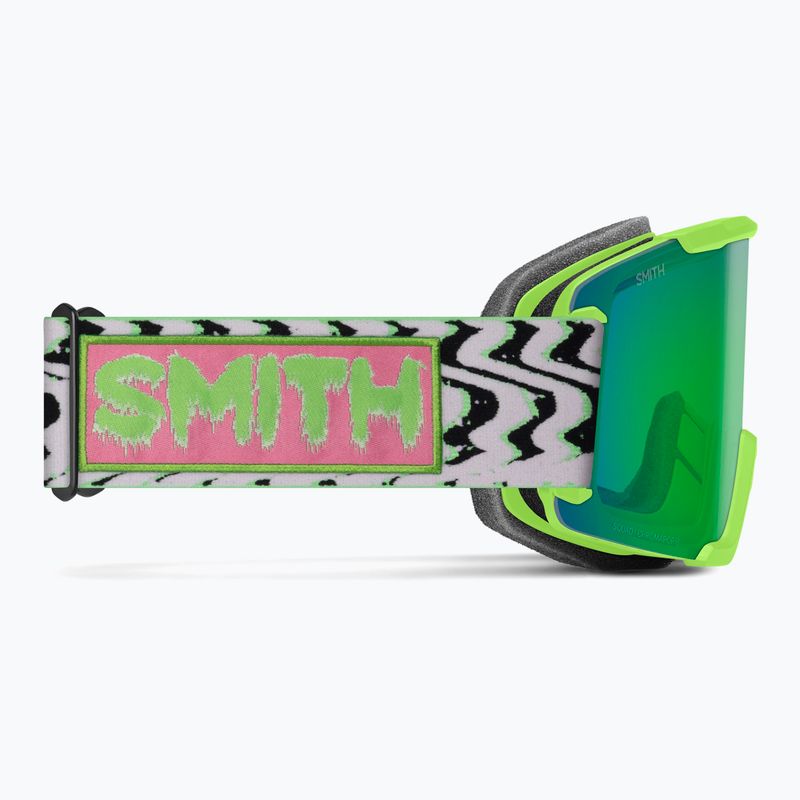 Skibrille Smith Squad S2 slime static shag/chromapop everyday green mirror 4