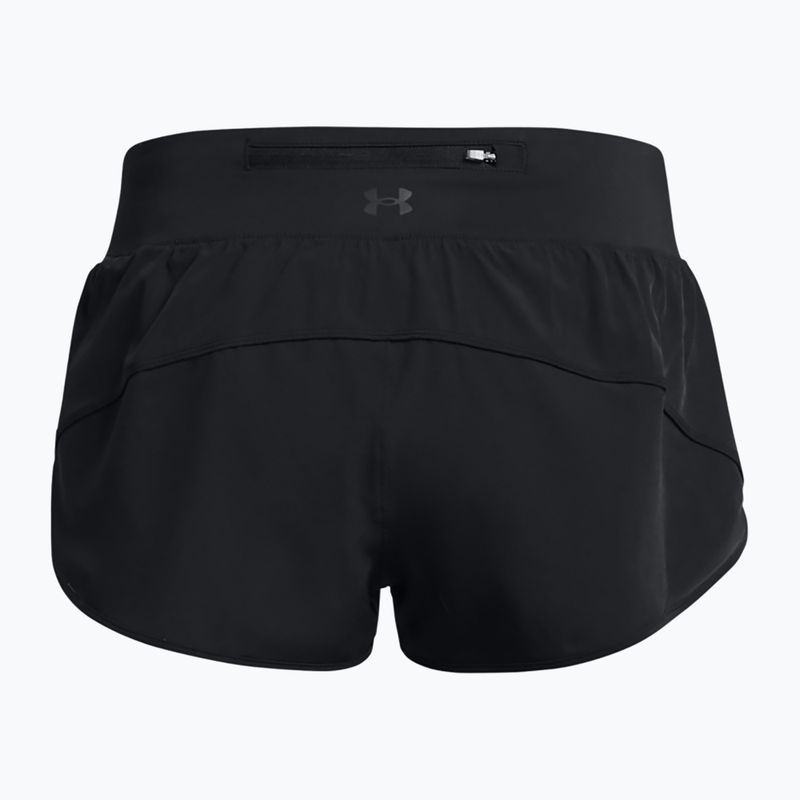 Under Armour Launch Pro 2'' Damen Laufshorts schwarz/schwarz/reflektierend 2