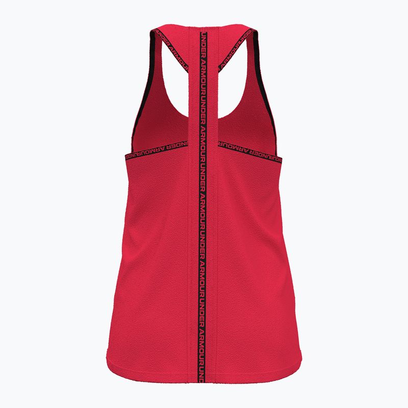 Under Armour Knockout Tank Racer rot/schwarz Damen Training Tank Top 2