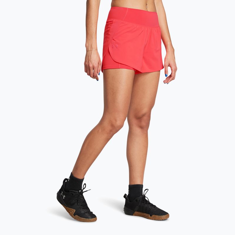 Under Armour Damen Shorts Flex Woven 2in1 Racer rot